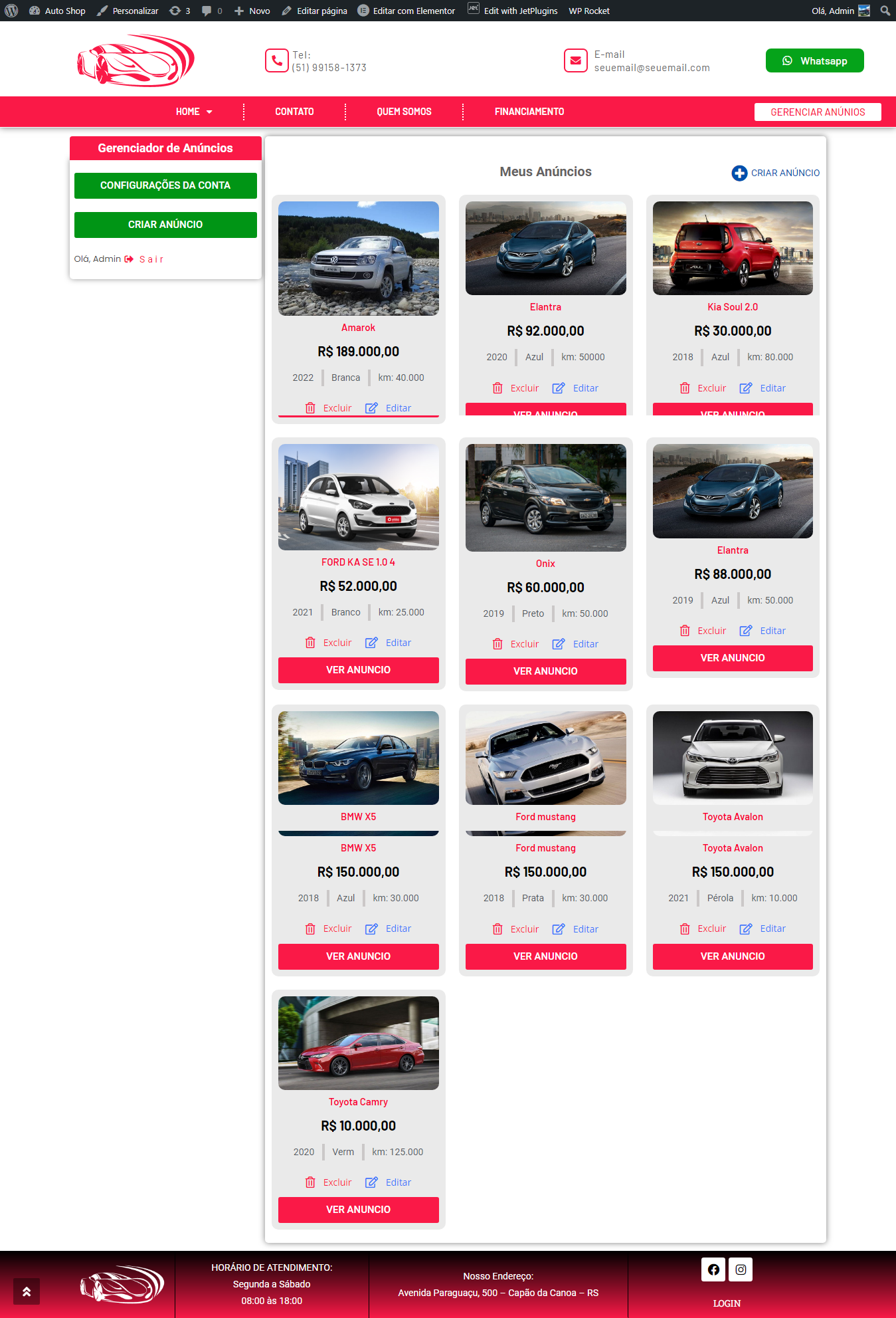 print painel Auto