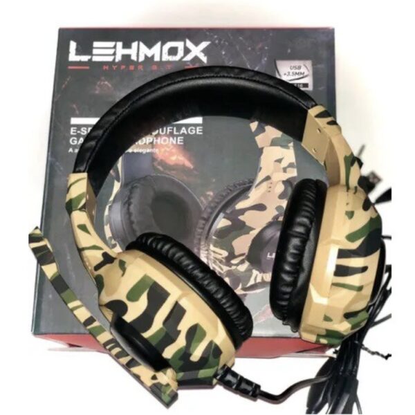 FONE DE OUVIDO LEHMOX - E-SPORTS CAMOUFLAGE GAMING HEADPHONE